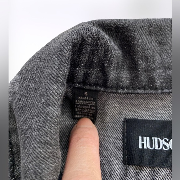 NEW Hudson Jeans Boxy Trucker Denim Jacket for Men Small - Picture 6 of 11